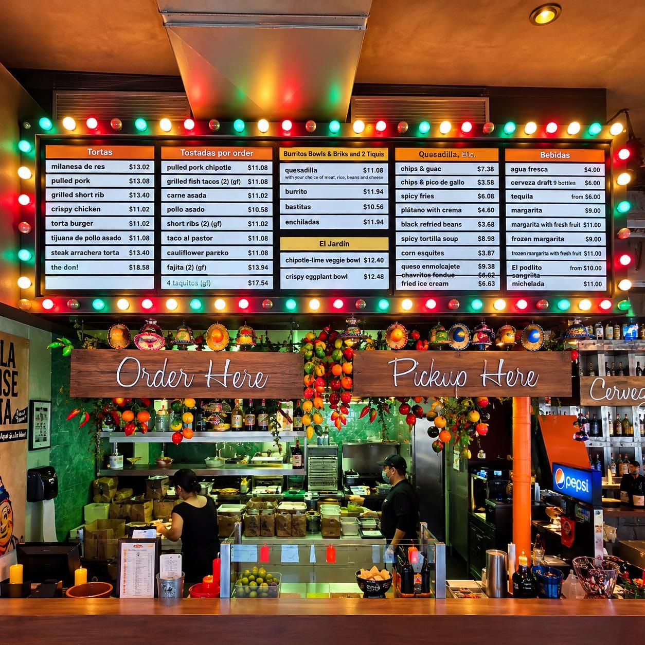 Tortaria — Menu